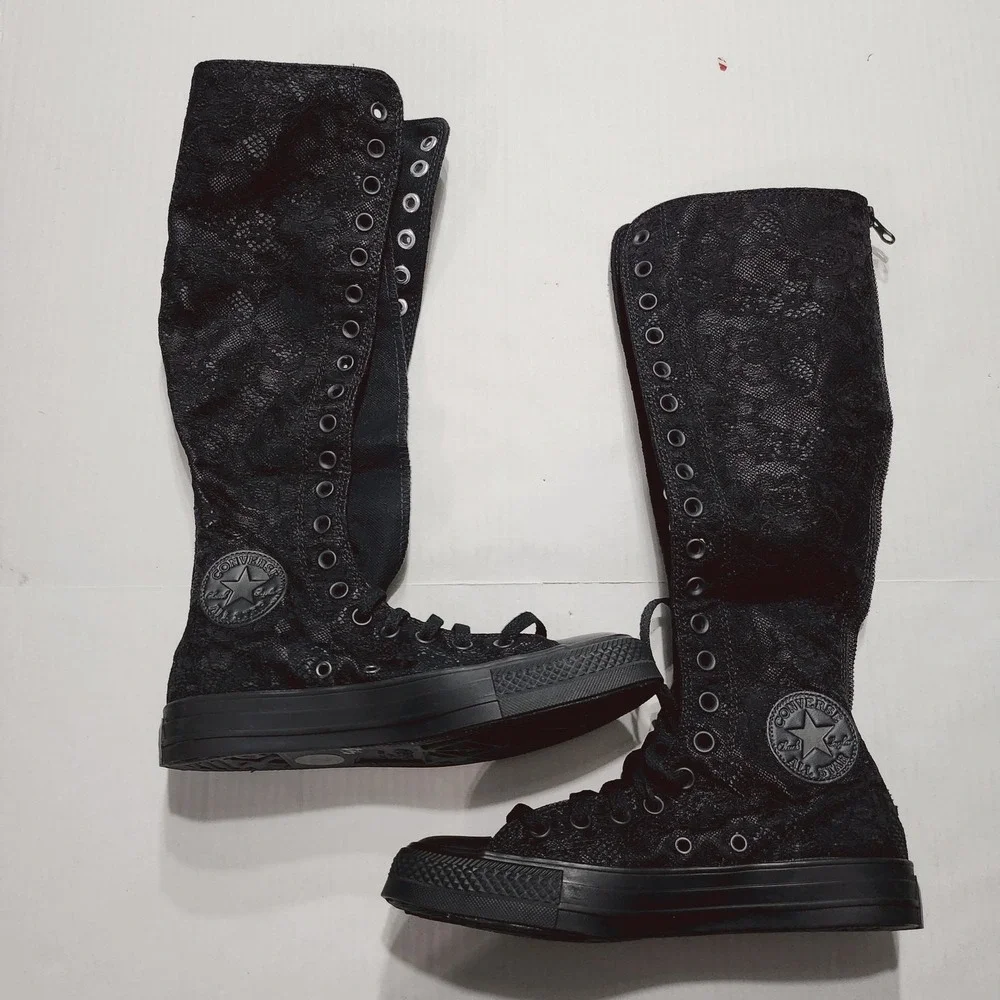 Womens Size 10 Converse Knee-High Shoes Chuck Taylor All Star XXHi Black A15661C